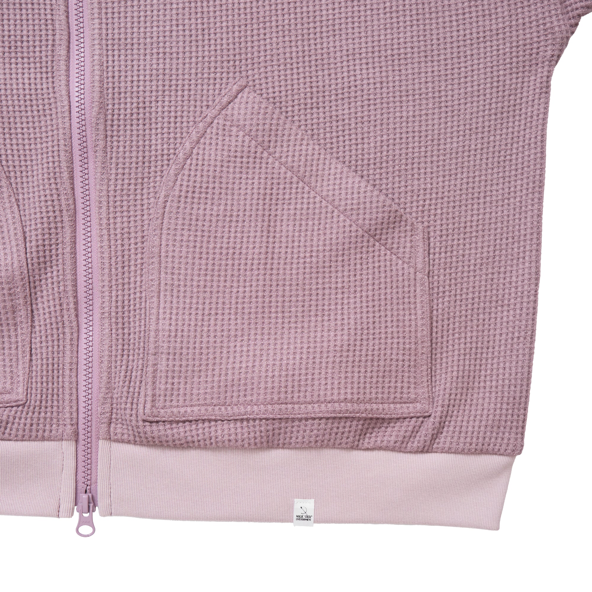WAFFLE ZIP-UP HOODIE
