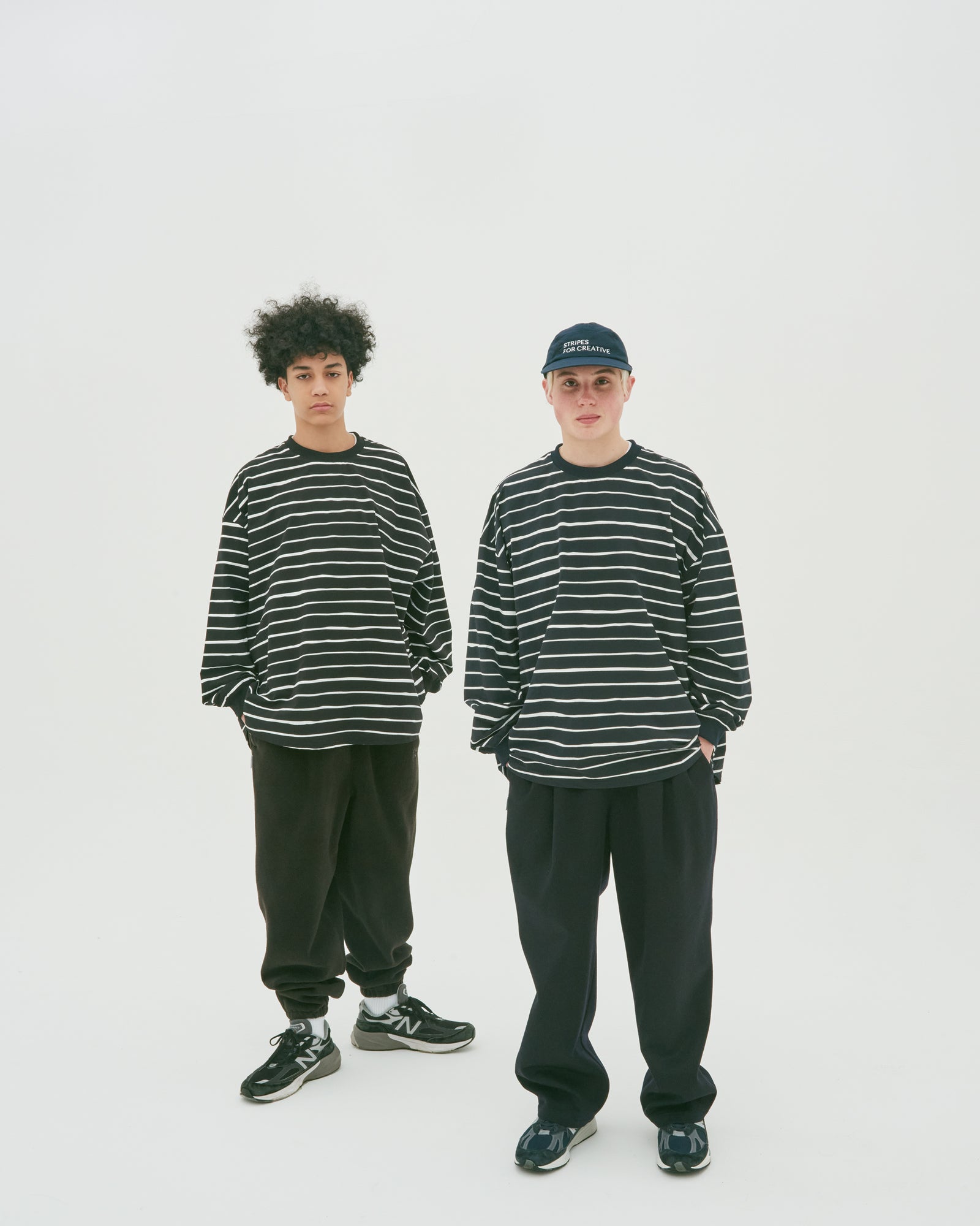 SUPER BIG LS TEE (NYLON STRIPE)