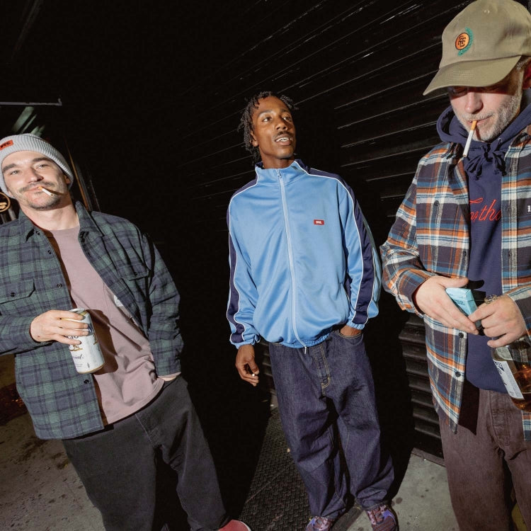 QUILTED LINED PLAID NEL SHIRT