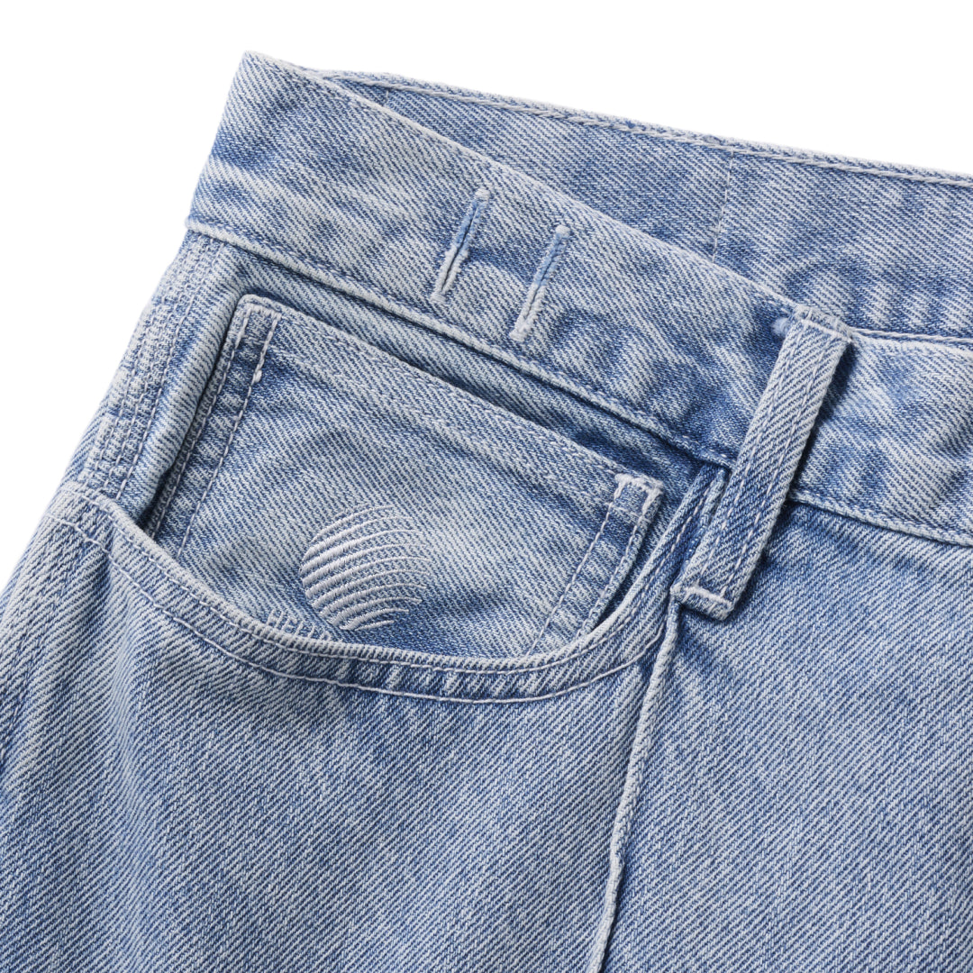 BLOCK BAGGIE DENIM PANTS