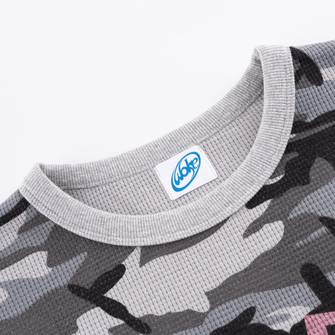 HYBRYDS × WOKE EDGE  Circle Logo Thermal Long Sleeve(送料無料対象外)