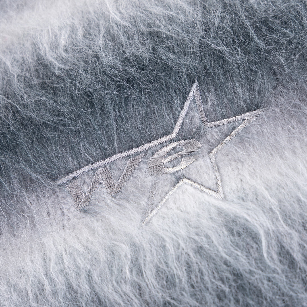 Gradation Mohair Zip Knit