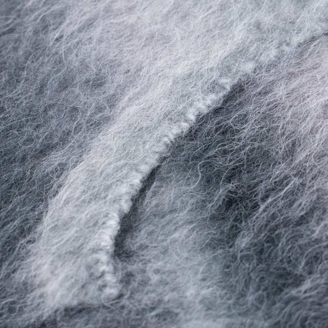 Gradation Mohair Zip Knit