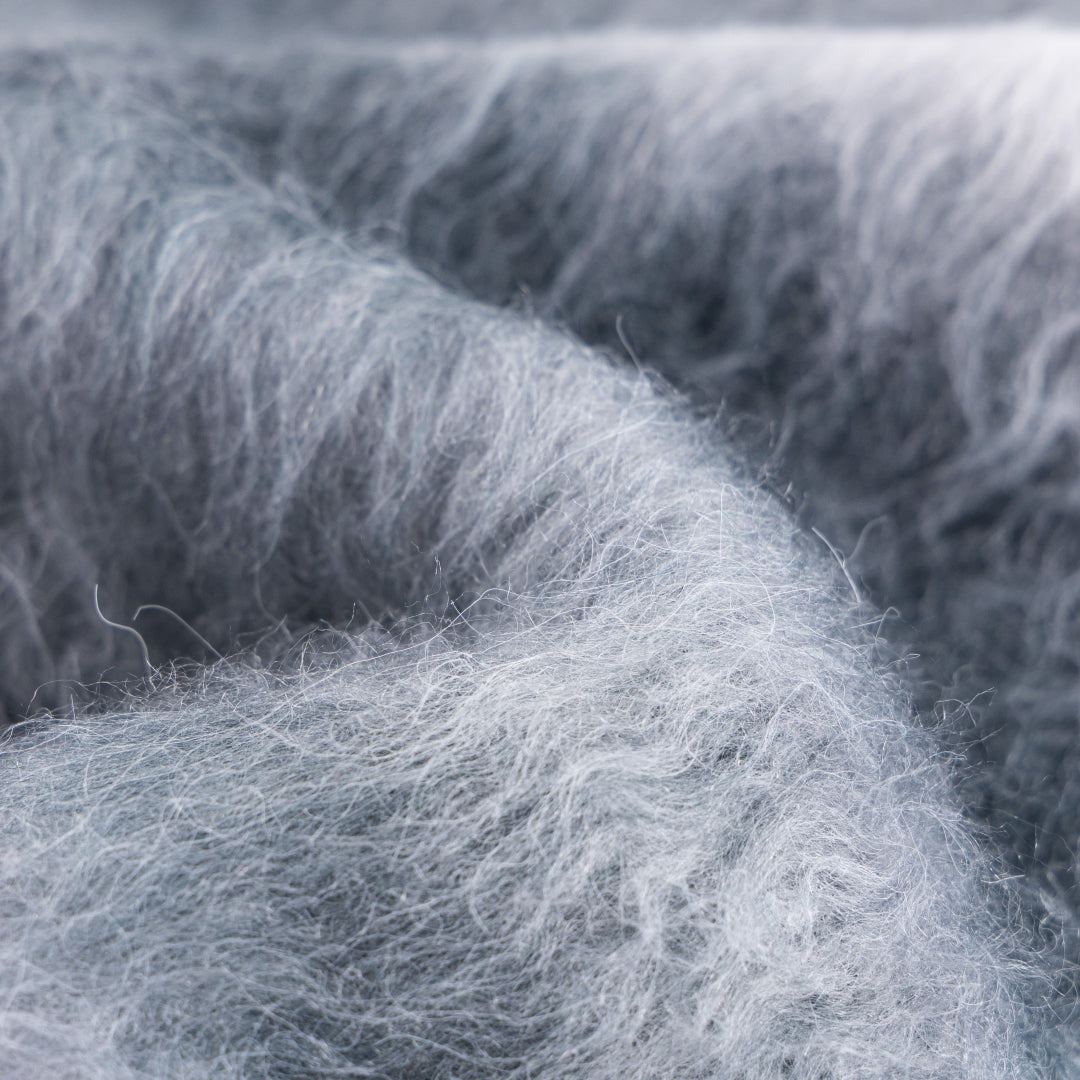 Gradation Mohair Zip Knit