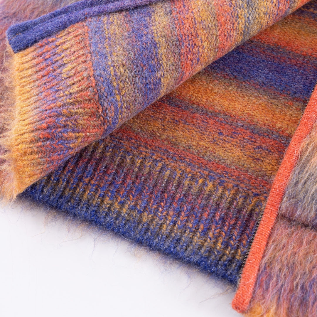 Gradation Mohair Zip Knit