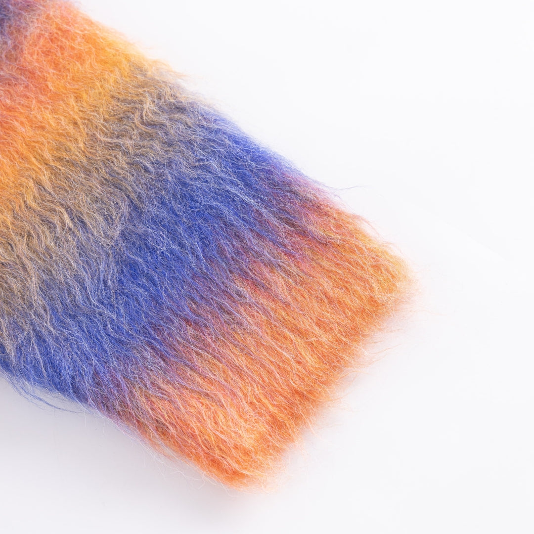 Gradation Mohair Zip Knit