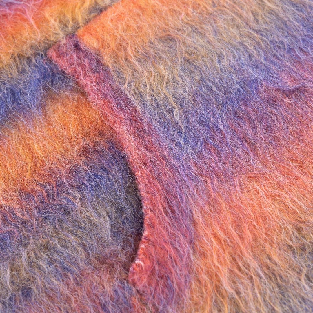 Gradation Mohair Zip Knit