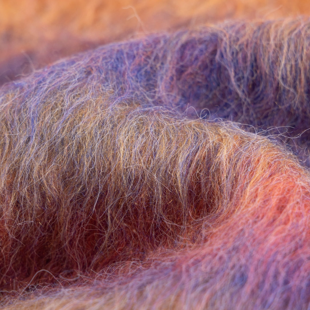 Gradation Mohair Zip Knit