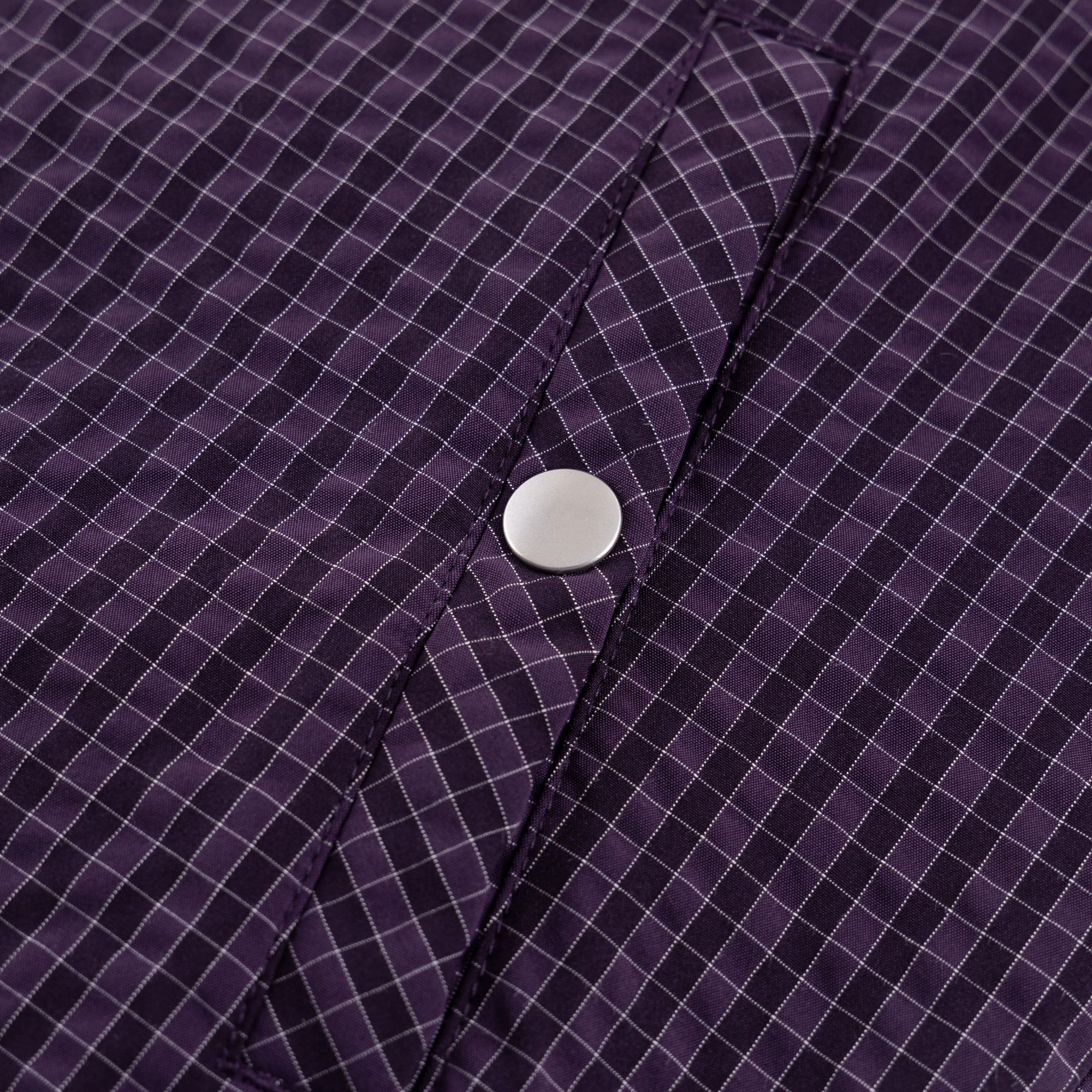 Fur Collar Checkered Down Jacket