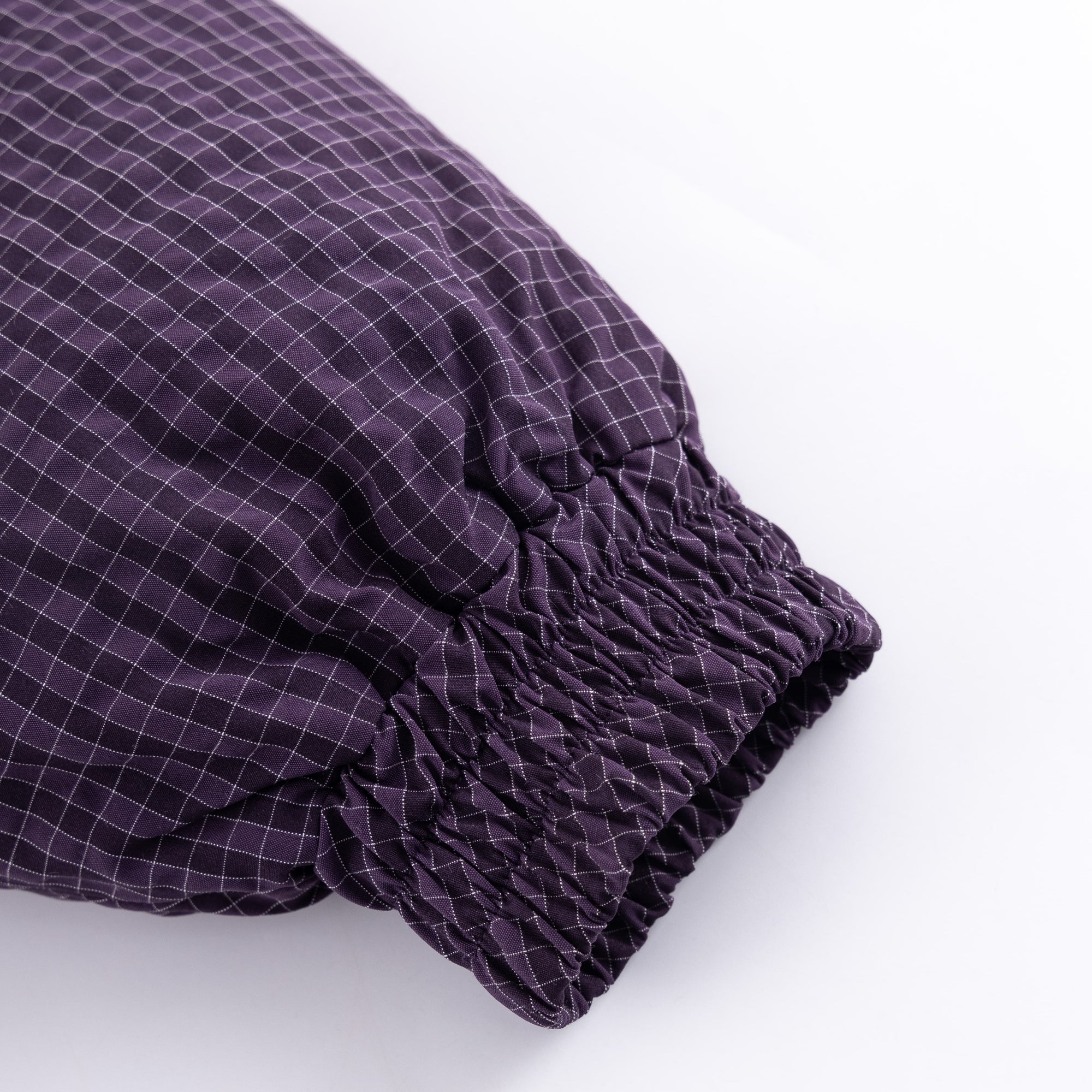 Fur Collar Checkered Down Jacket