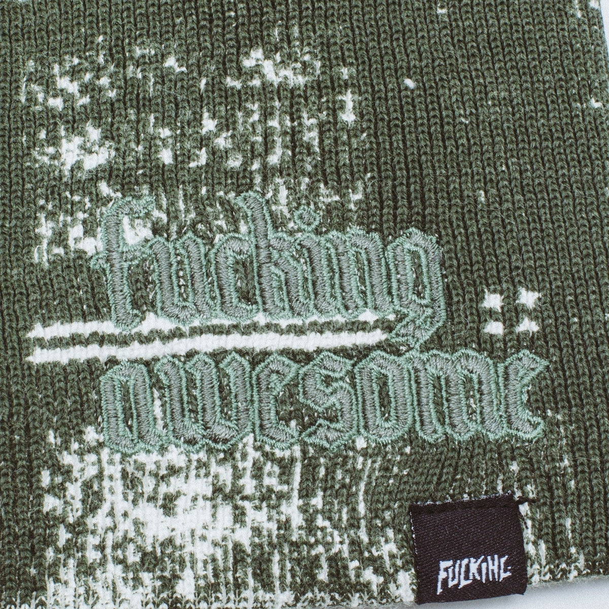 Digital Plaid Skully Beanie