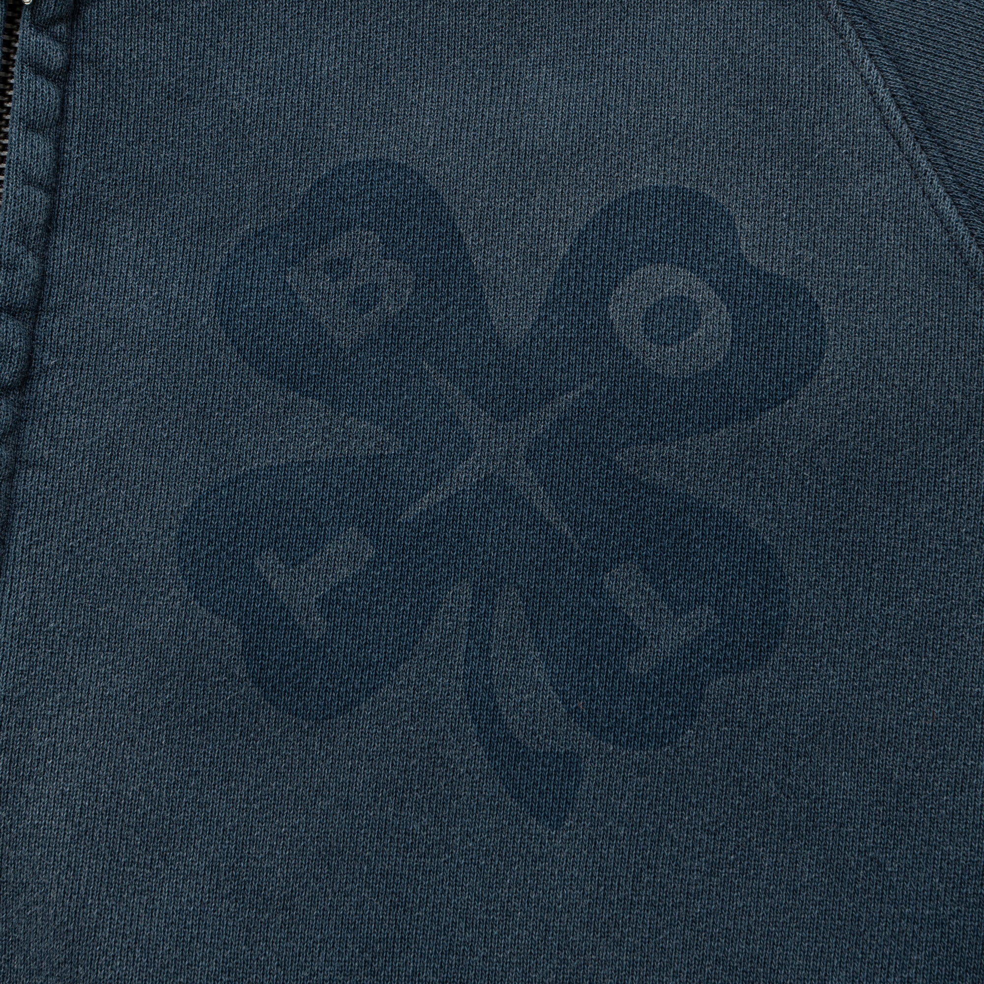 Washed Lucky Logo Zip Hoodie
