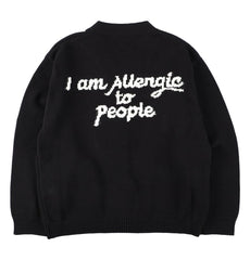 SON OF THE CHEESE  "I am Allergic to People"Knit Cardigan
