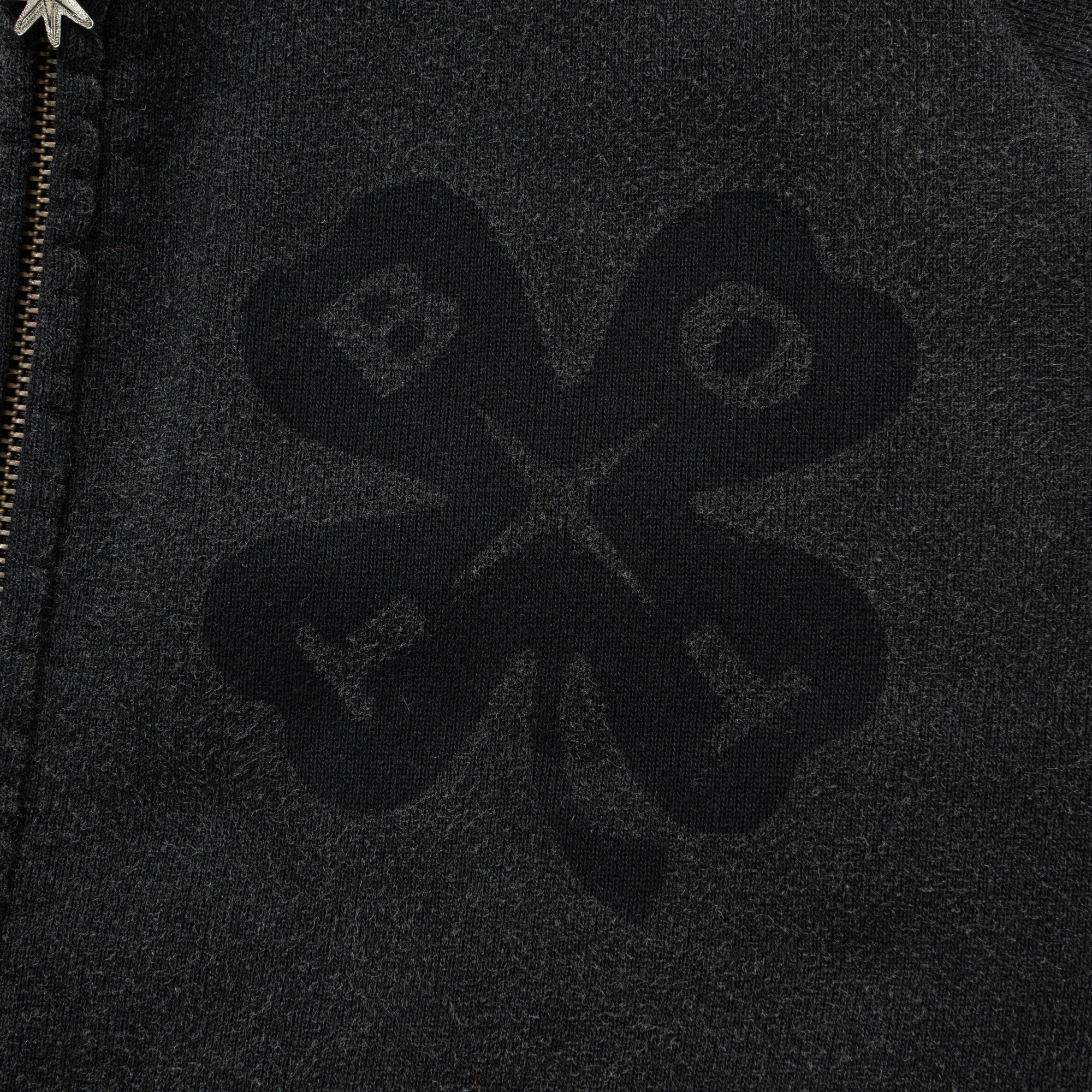 Washed Lucky Logo Zip Hoodie
