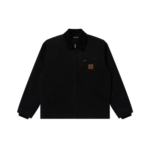 LEATHER PATCHED DUCK JACKET