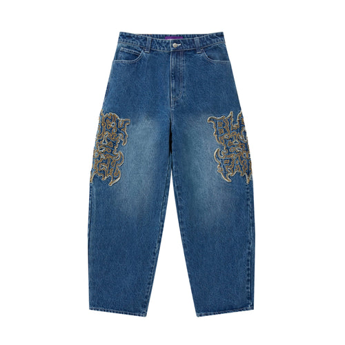 METAL LOGO EXTRA BAGGY JEANS