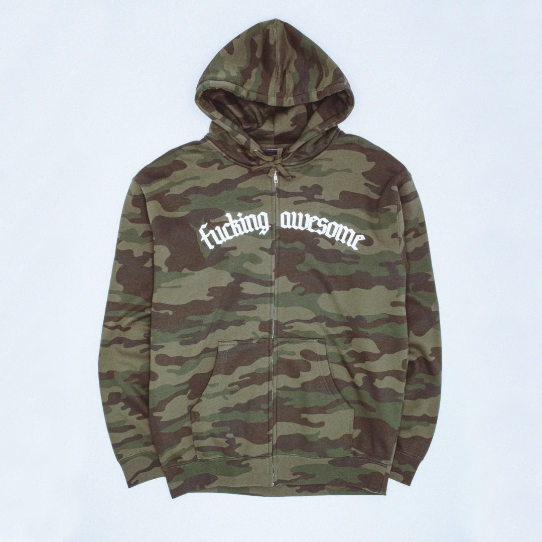 FACKING AWESOME (ファッキンオウサム）Blackletter Logo Zipped