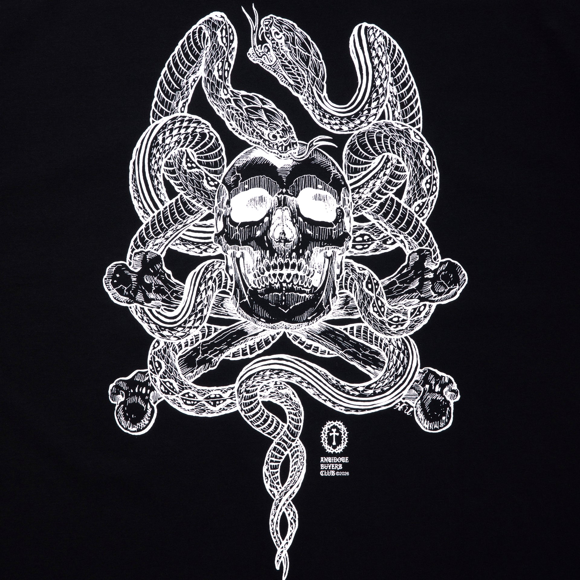 ASIC Oversized S/S Tee (Skull N' Snake)