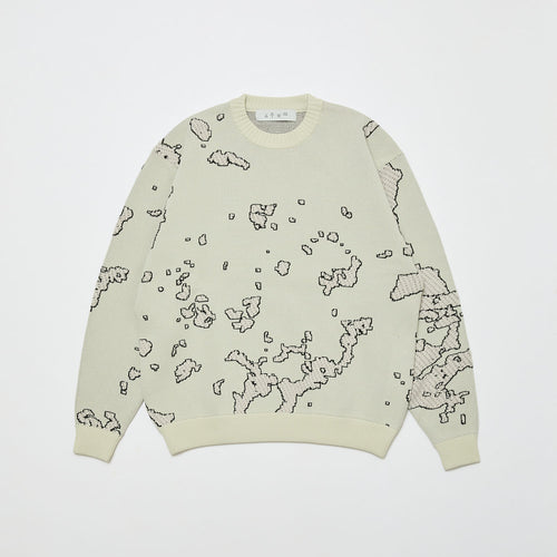 JACQUARD COTTON CREWNECK SWEATER