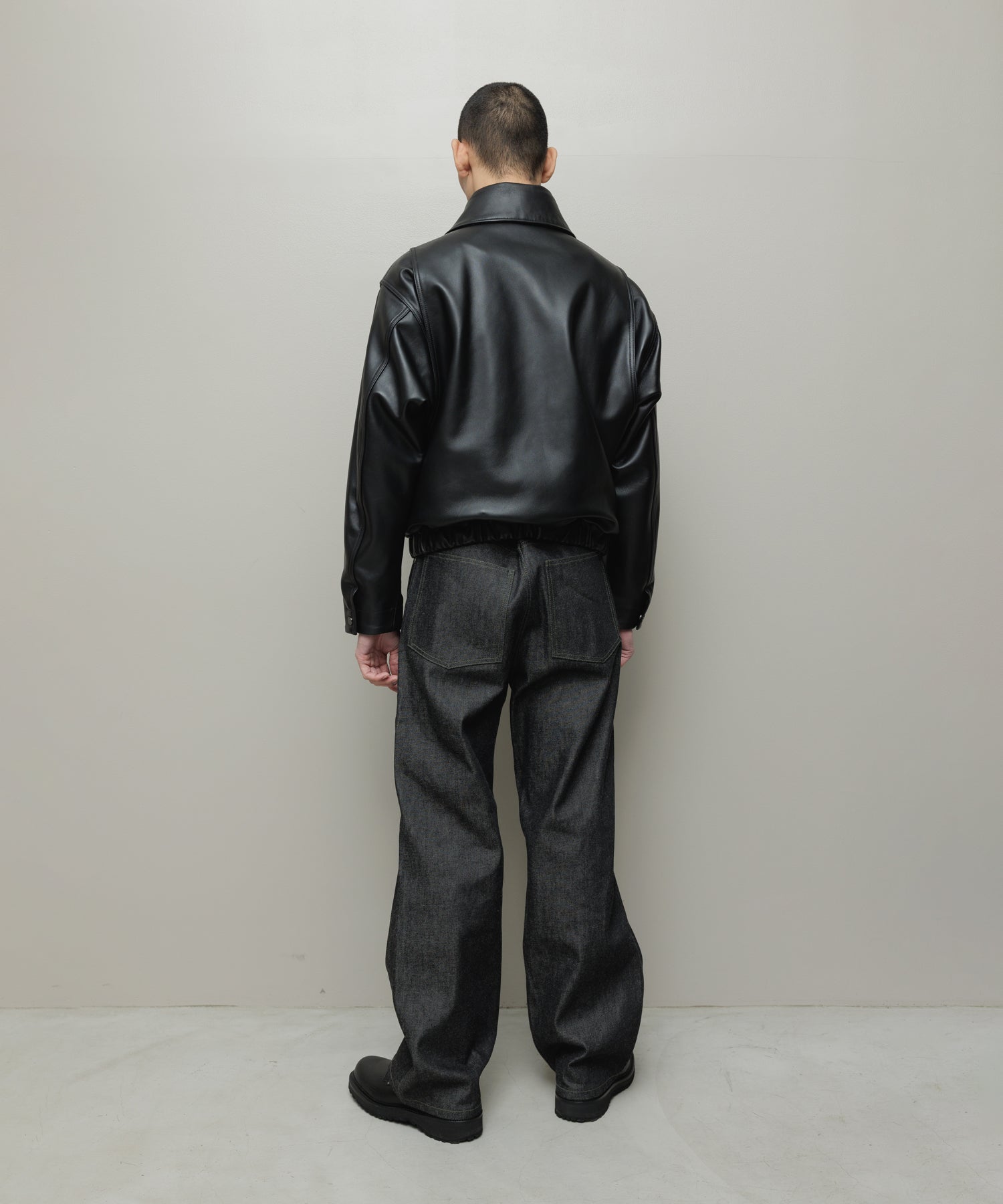 LEATHER FLIGHT BOMBER JACKET