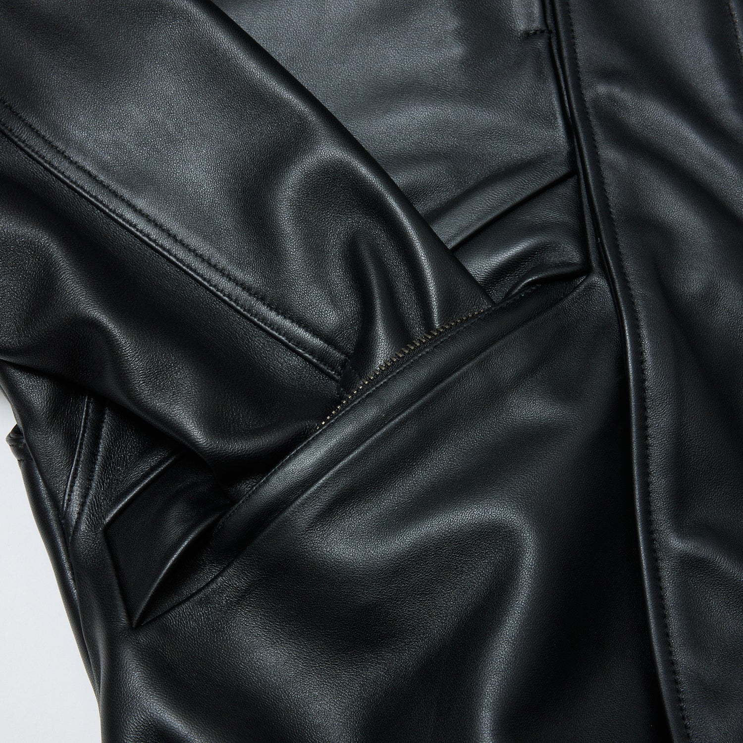 LEATHER FLIGHT BOMBER JACKET