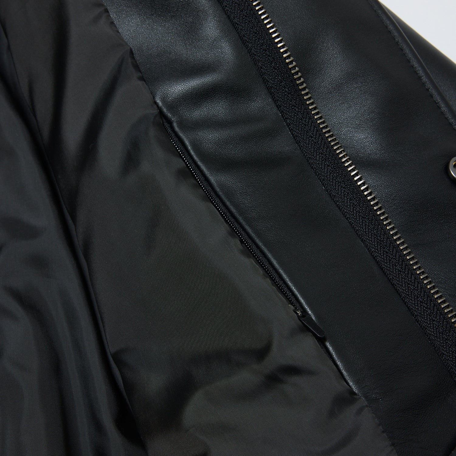 LEATHER FLIGHT BOMBER JACKET