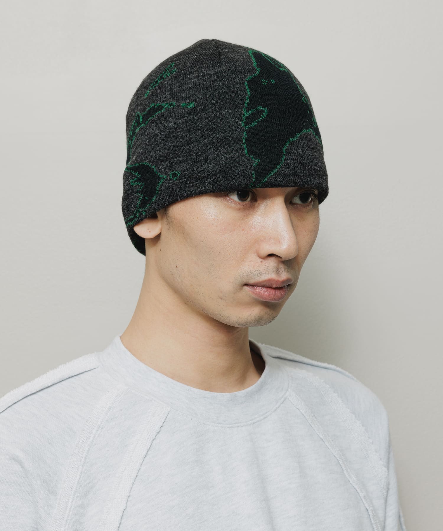 JACQUARD SOFT BEANIE HAT