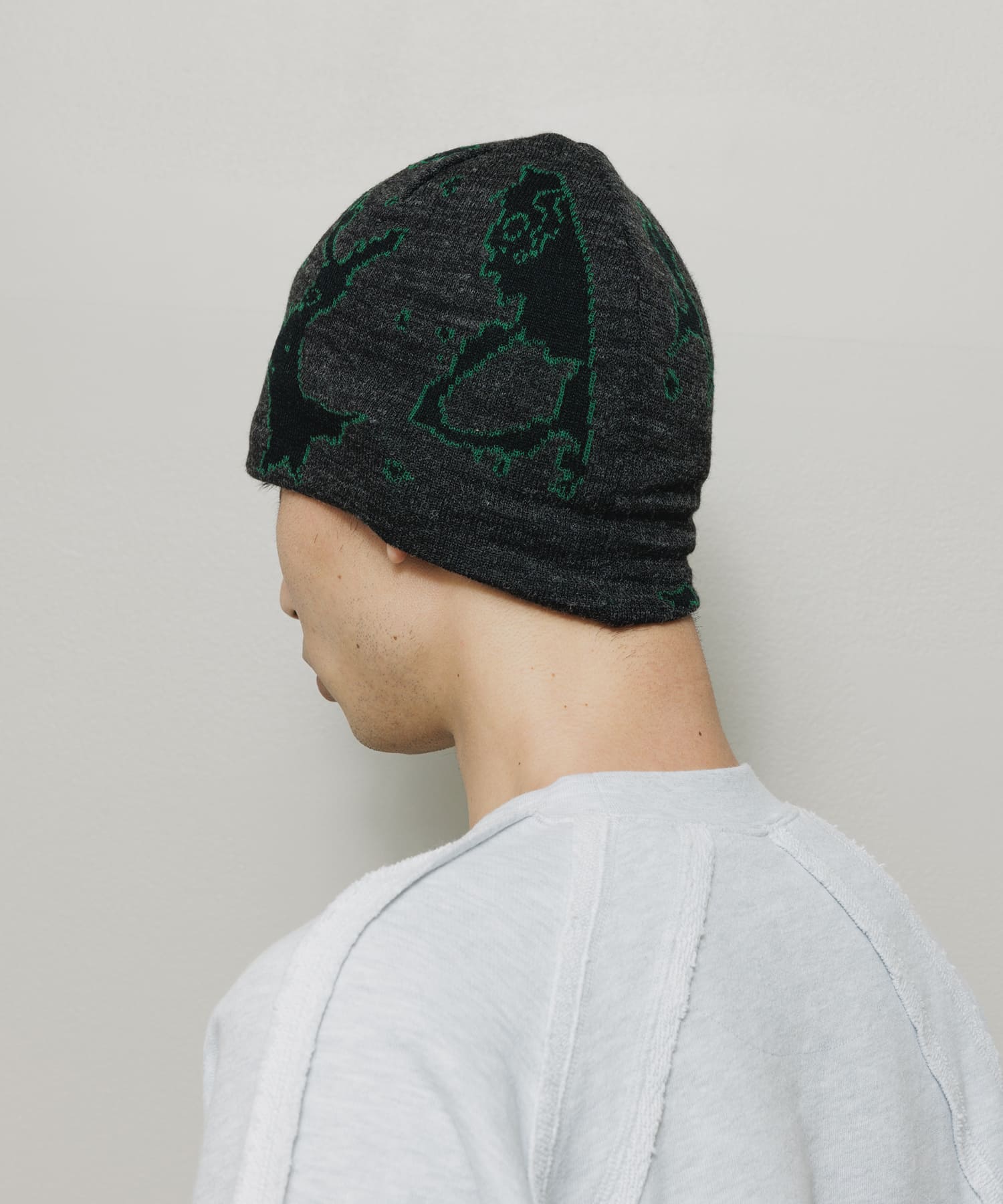 JACQUARD SOFT BEANIE HAT