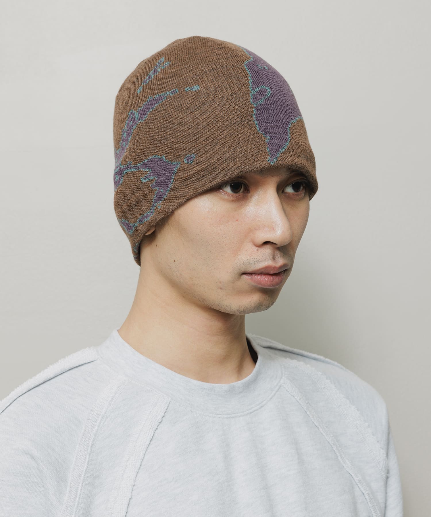 JACQUARD SOFT BEANIE HAT
