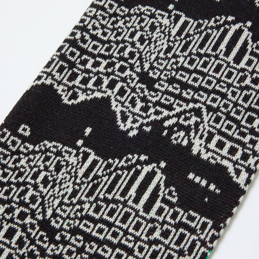 JACQUARD KNIT SOCCER SCARF