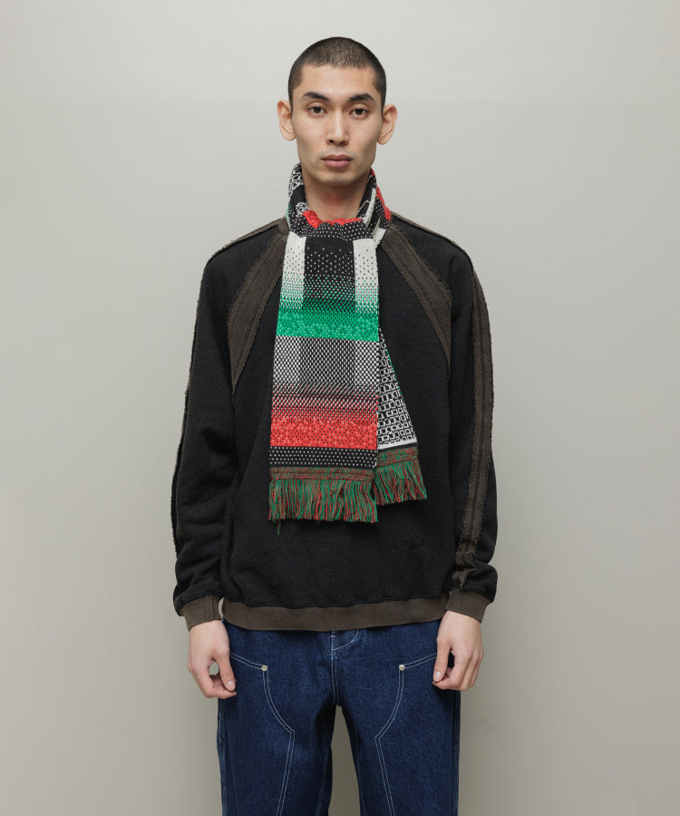 JACQUARD KNIT SOCCER SCARF