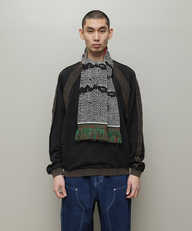 JACQUARD KNIT SOCCER SCARF