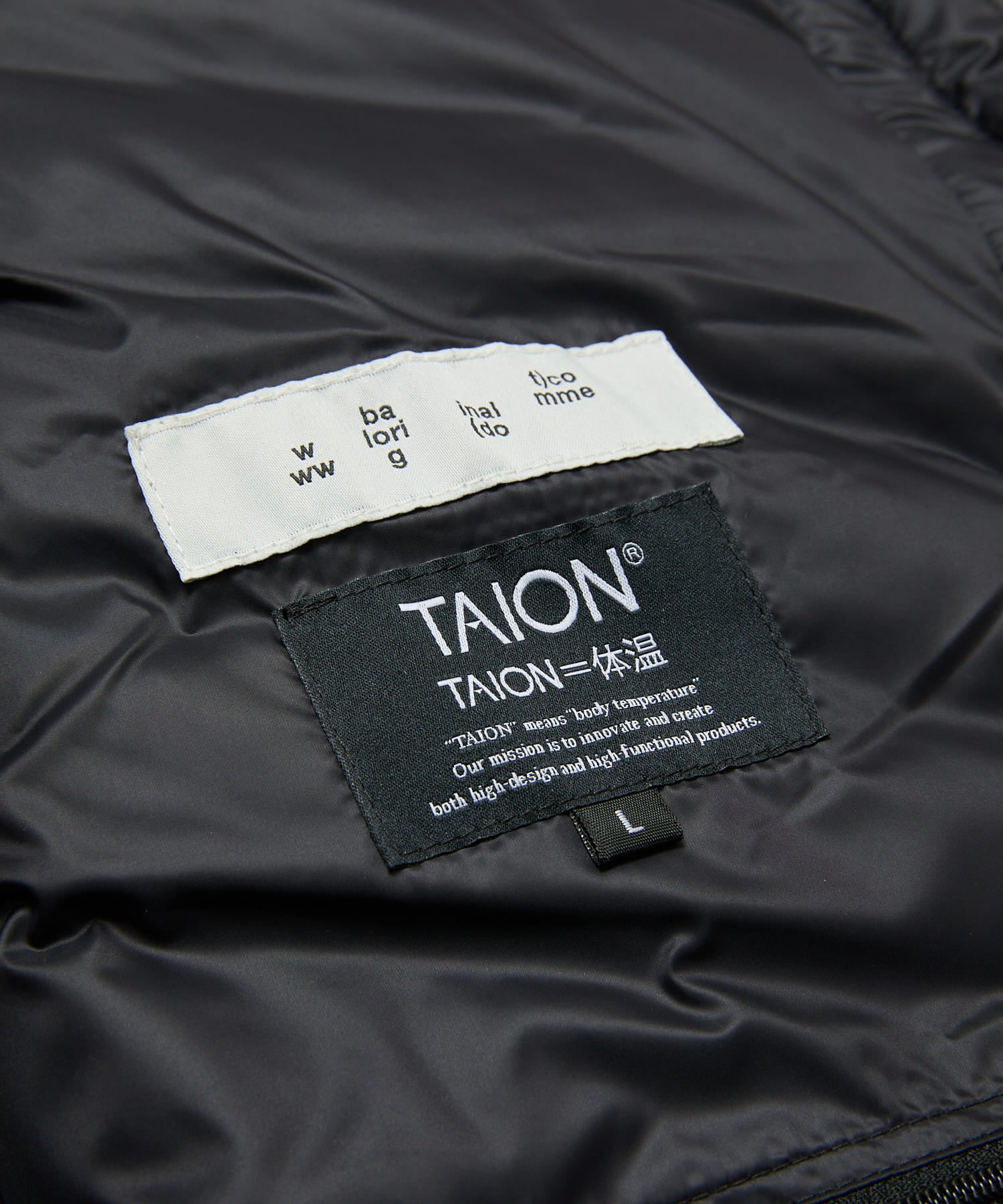 BAL / TAION STAND COLLAR DOWN JACKET