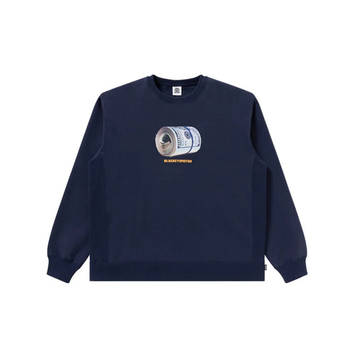 BLACK EYE PATCH(ブラックアイパッチ) / WHAT WE SELL CREW SWEAT HEATHER (Navy)