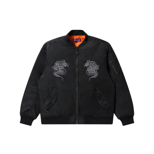 DRAGONS EMBROIDERED BOMBER JACKET