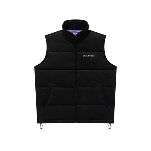 OE LOGO CORDUROY PUFFER VEST