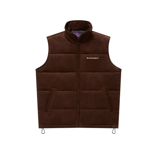 OE LOGO CORDUROY PUFFER VEST