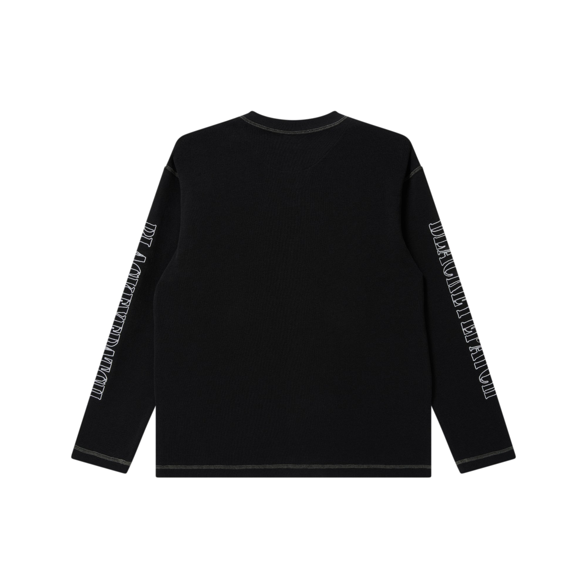 STENCIL LOGO HENLEY NECK L/S TEE