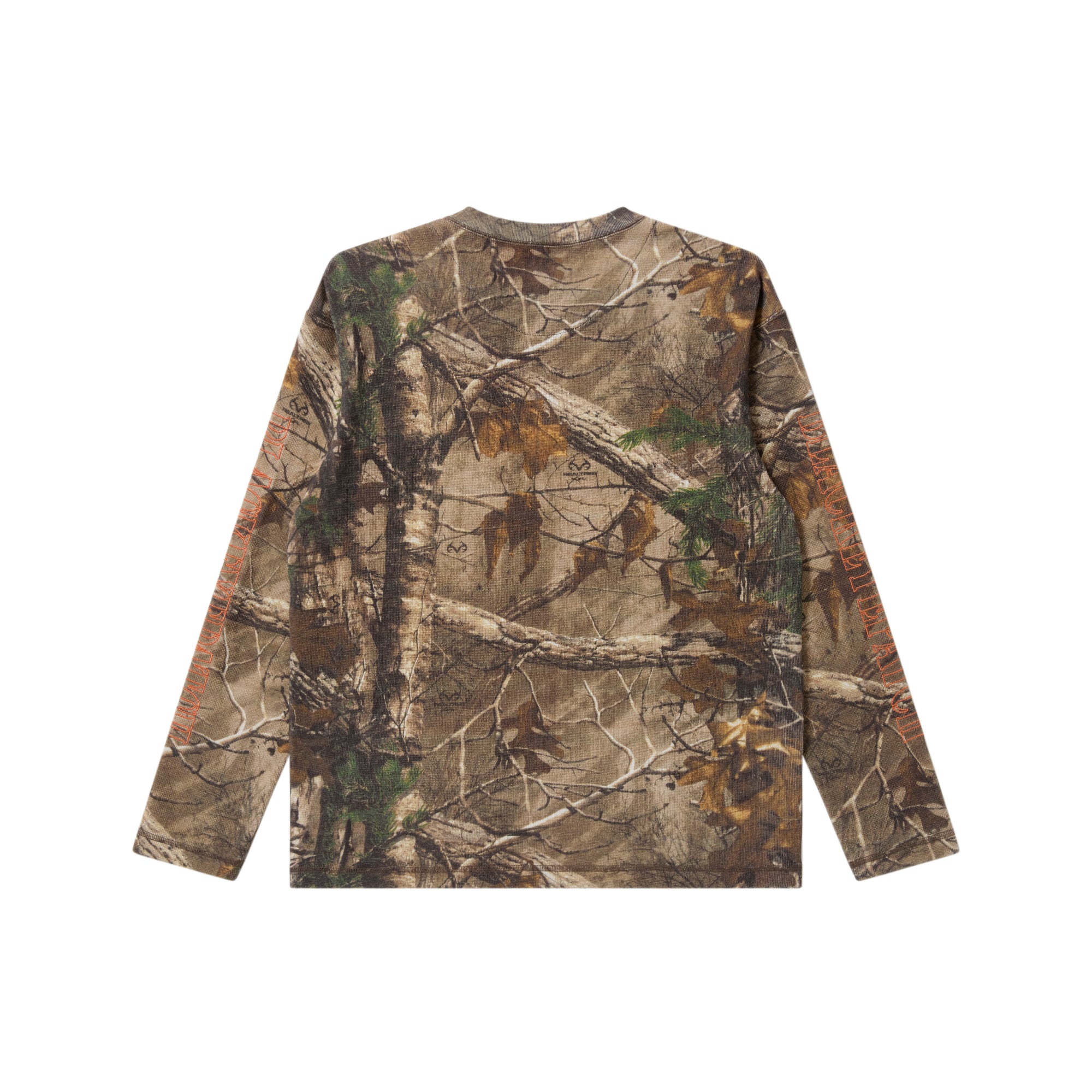 STENCIL LOGO HENLEY NECK L/S TEE