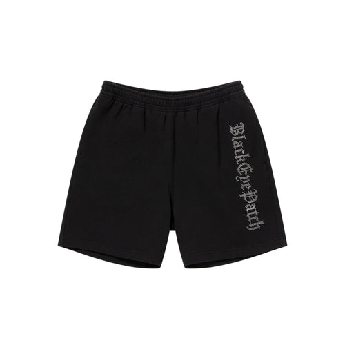 RHINESTONED OE SWEAT SHORTS