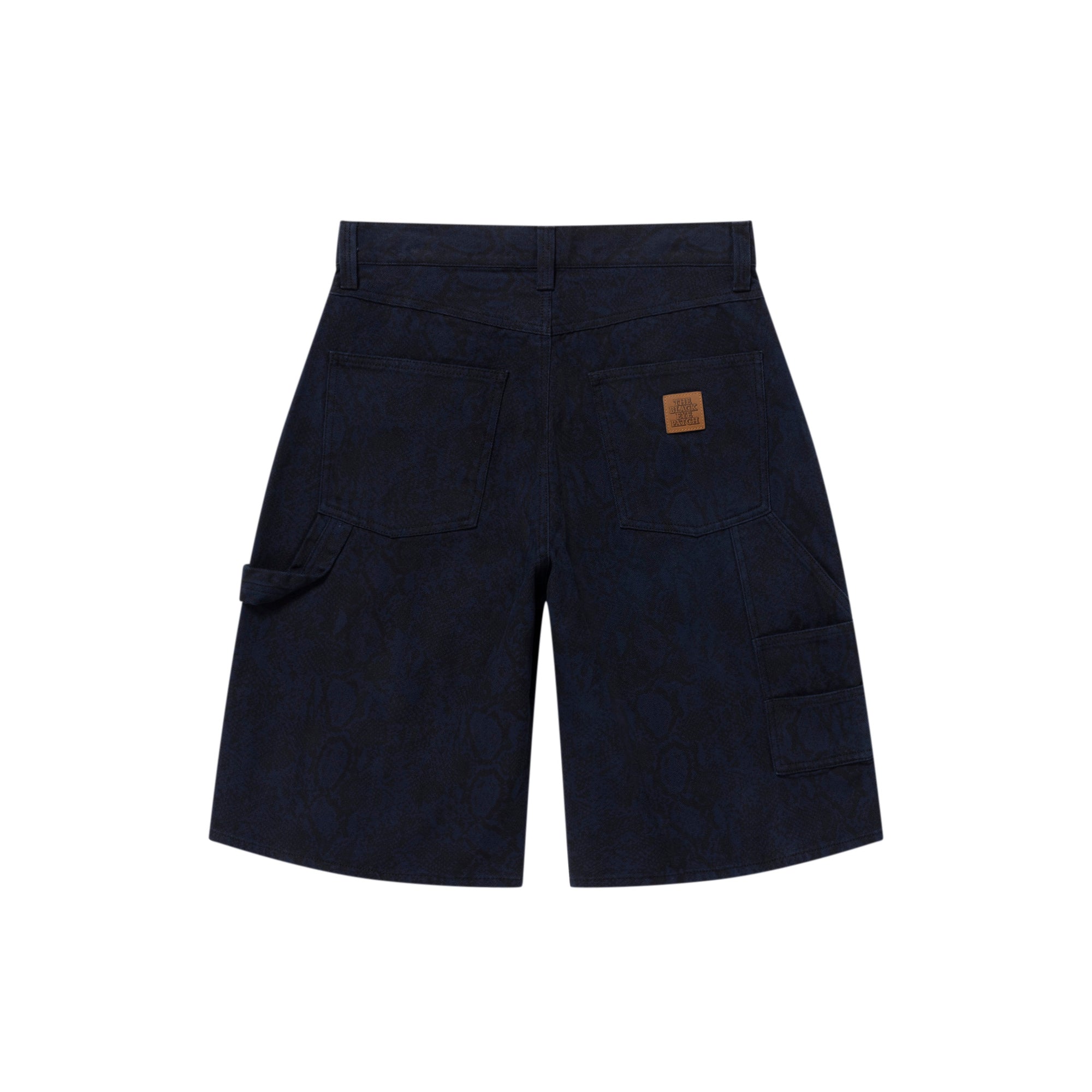 PYTHON PATTERNED BAGGY DUCK SHORTS