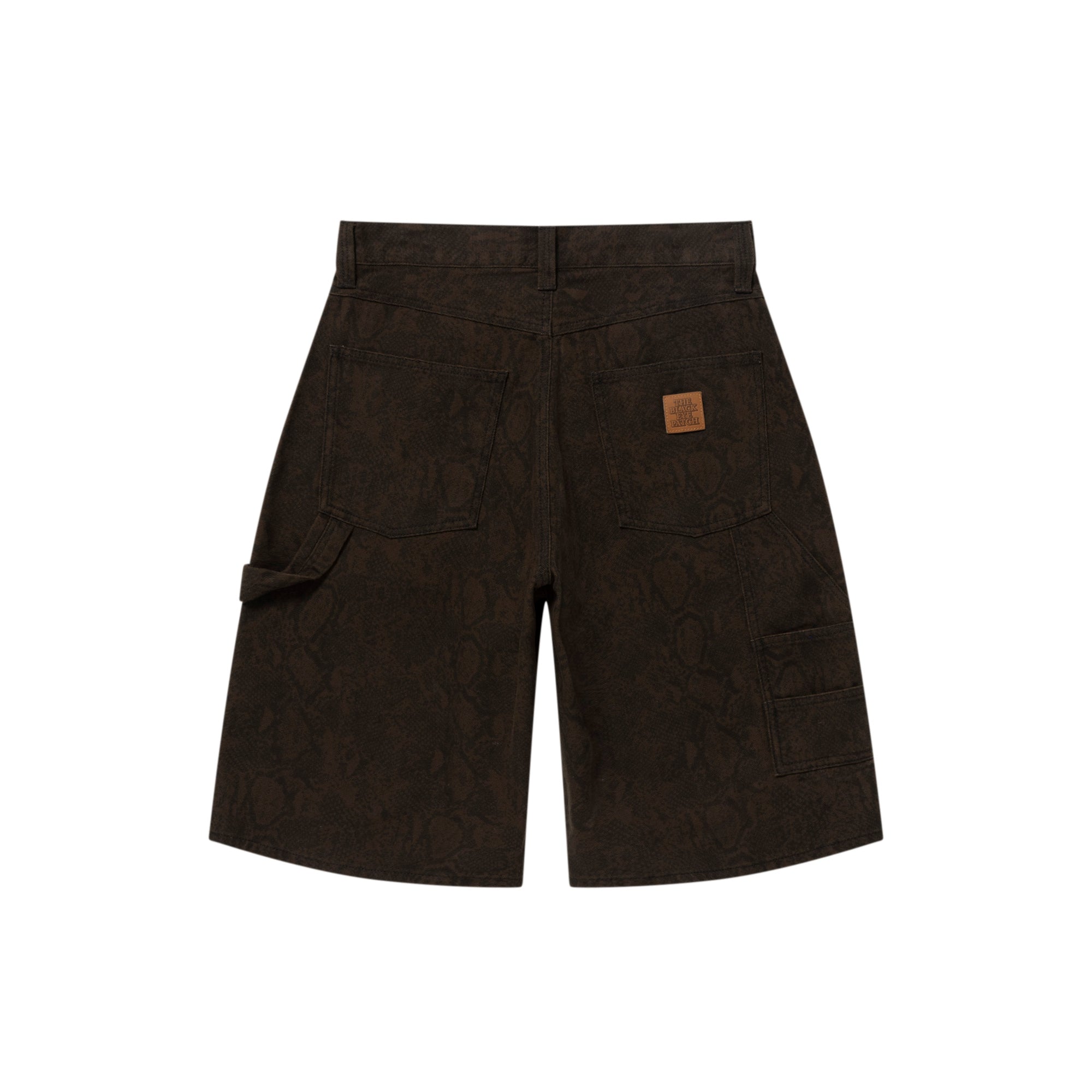 PYTHON PATTERNED BAGGY DUCK SHORTS