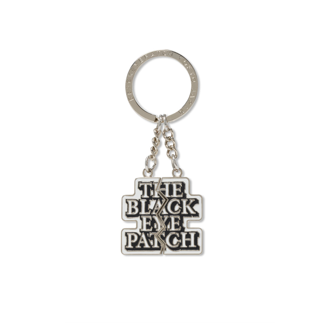 Black Eye Patch SPLIT OG LABEL PLATE KEYCHAIN ブラックアイパッチの