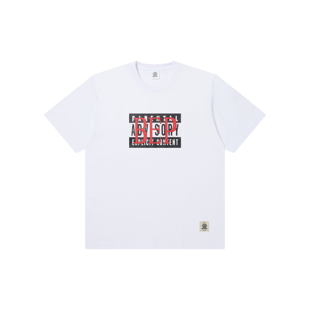 Black Eye Patch BEP ADVISORY TEE (WHITE) ブラックアイパッチの