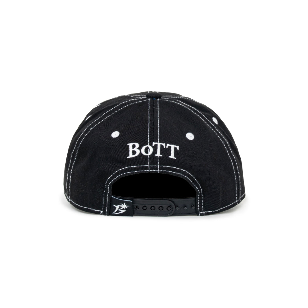 B Logo Contrast Stitch 6-Panel Cap