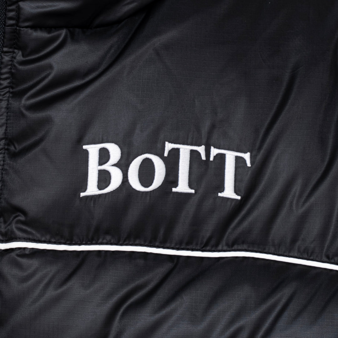 B Logo Hooded Down Jacket