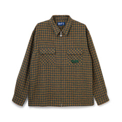 BoTT Zip Up Flannel Shirt ( Green ) ボット