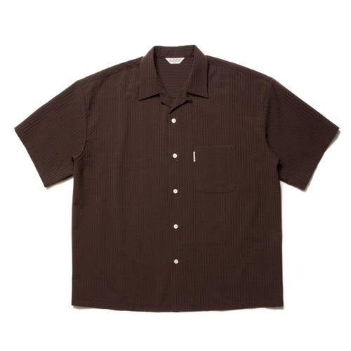 T/W Sucker Open Collar S/S Shirt (Brown) COOTIE (クーティー)