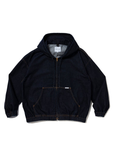 12.5oz Denim Zip UP Hooded Jacket