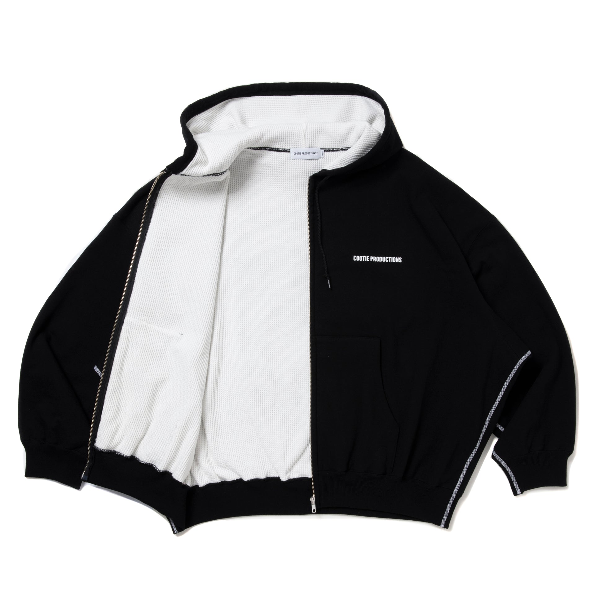 Thermal Combination Sweat Zip Hoodie